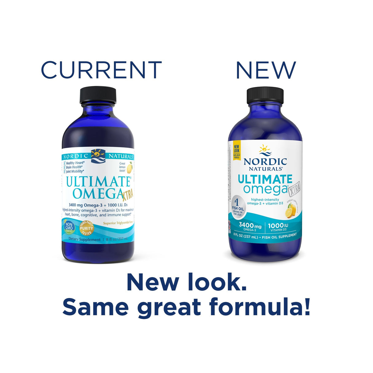 Kwasy Omega-3 Nordic Naturals Ultimate Omega Xtra Liquid 237 ml Cytryna - Sklep Witaminki.pl