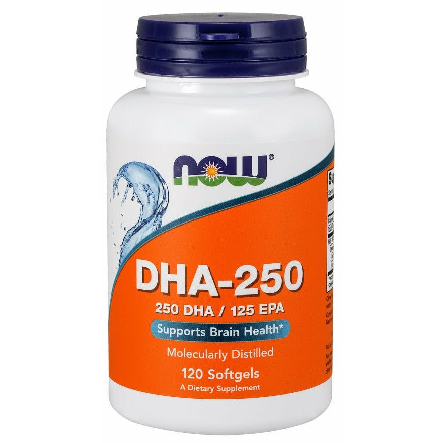 NOW Foods DHA - 250 120 softgels Kwasy Omega - 3 - Sklep Witaminki.pl