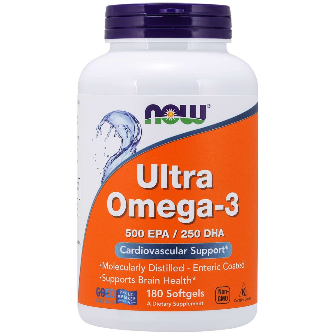 Kwasy Omega-3 NOW Foods Ultra Omega-3 Softgels 180 softgels - Sklep Witaminki.pl