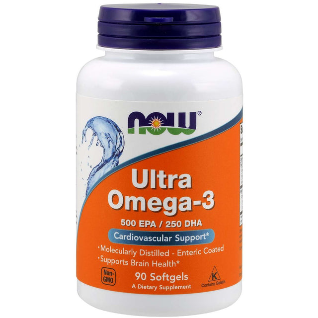 Kwasy Omega-3 NOW Foods Ultra Omega-3 Softgels 90 softgels - Sklep Witaminki.pl