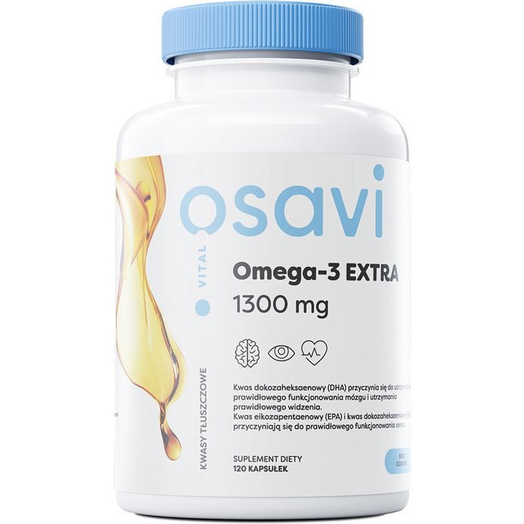 Osavi Omega - 3 Extra 1300mg Cytryna 120 softgels Kwasy Omega - 3 - Sklep Witaminki.pl