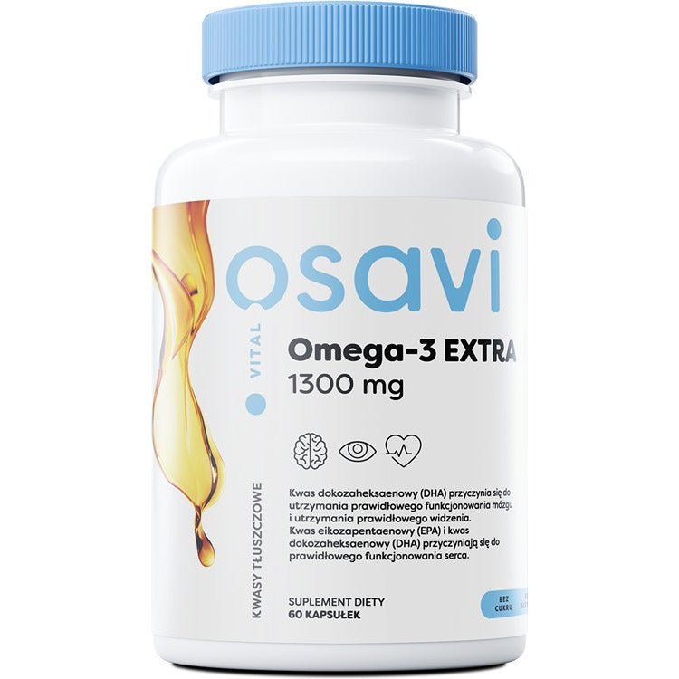 Osavi Omega - 3 Extra 1300mg Cytryna 60 softgels Kwasy Omega - 3 - Sklep Witaminki.pl