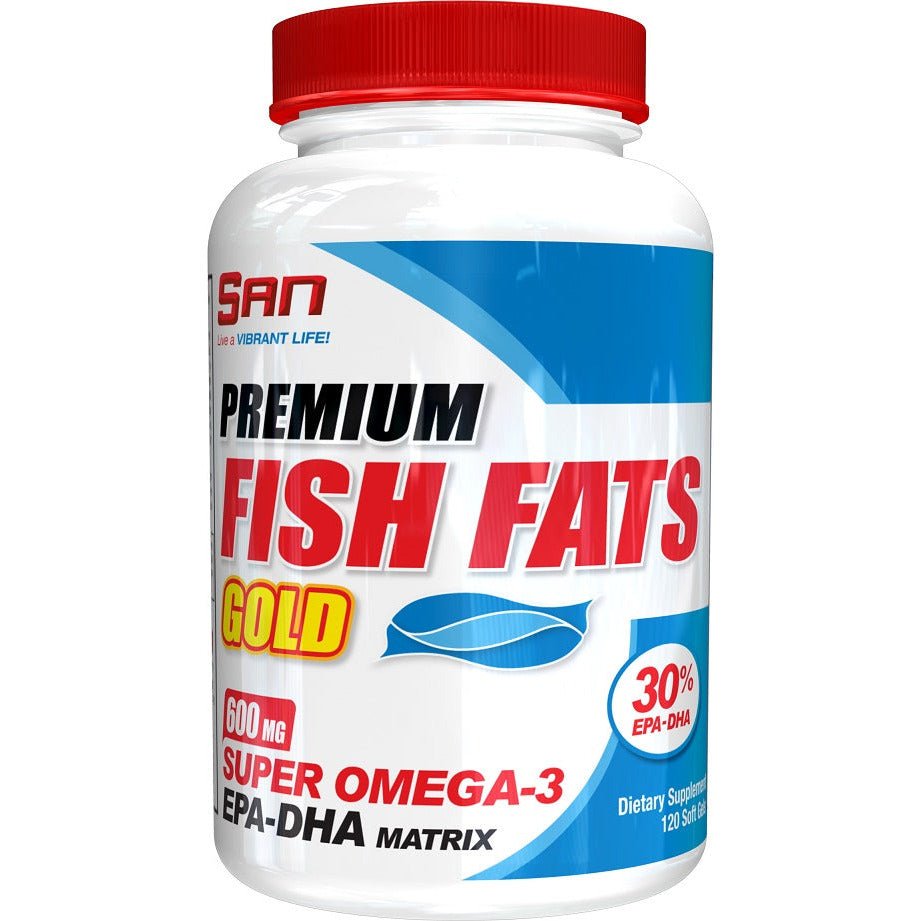 SAN Premium Fish Fats Gold 120 softgels Kwasy Omega - 3 - Sklep Witaminki.pl