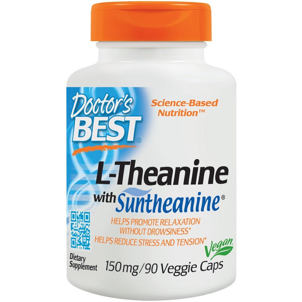 L-Teanina Doctor's BEST L-Theanine with Suntheanine 150 mg 90 vcaps - Sklep Witaminki.pl