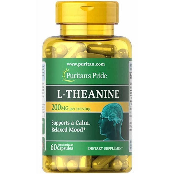 Puritan's Pride L - Theanine 200 mg 60 caps L - Teanina - Sklep Witaminki.pl