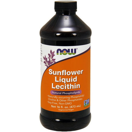 Lecytyna Słonecznikowa NOW Foods Sunflower Lecithin Liquid 473 ml - Sklep Witaminki.pl