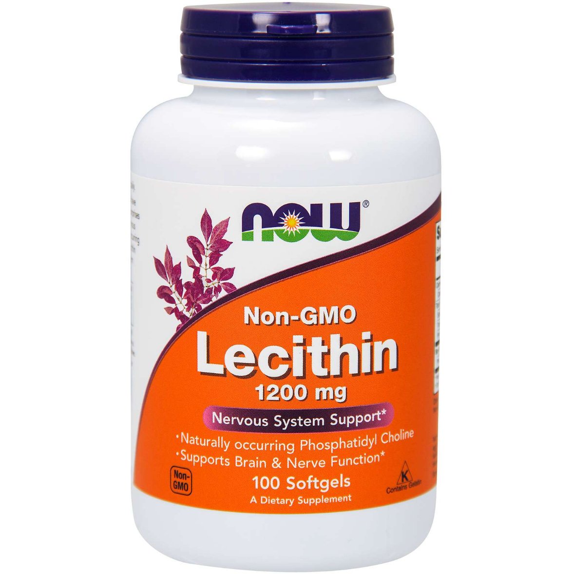 Lecytyna Sojowa NOW Foods Lecithin 1200 mg Non-GMO 100 softgels - Sklep Witaminki.pl