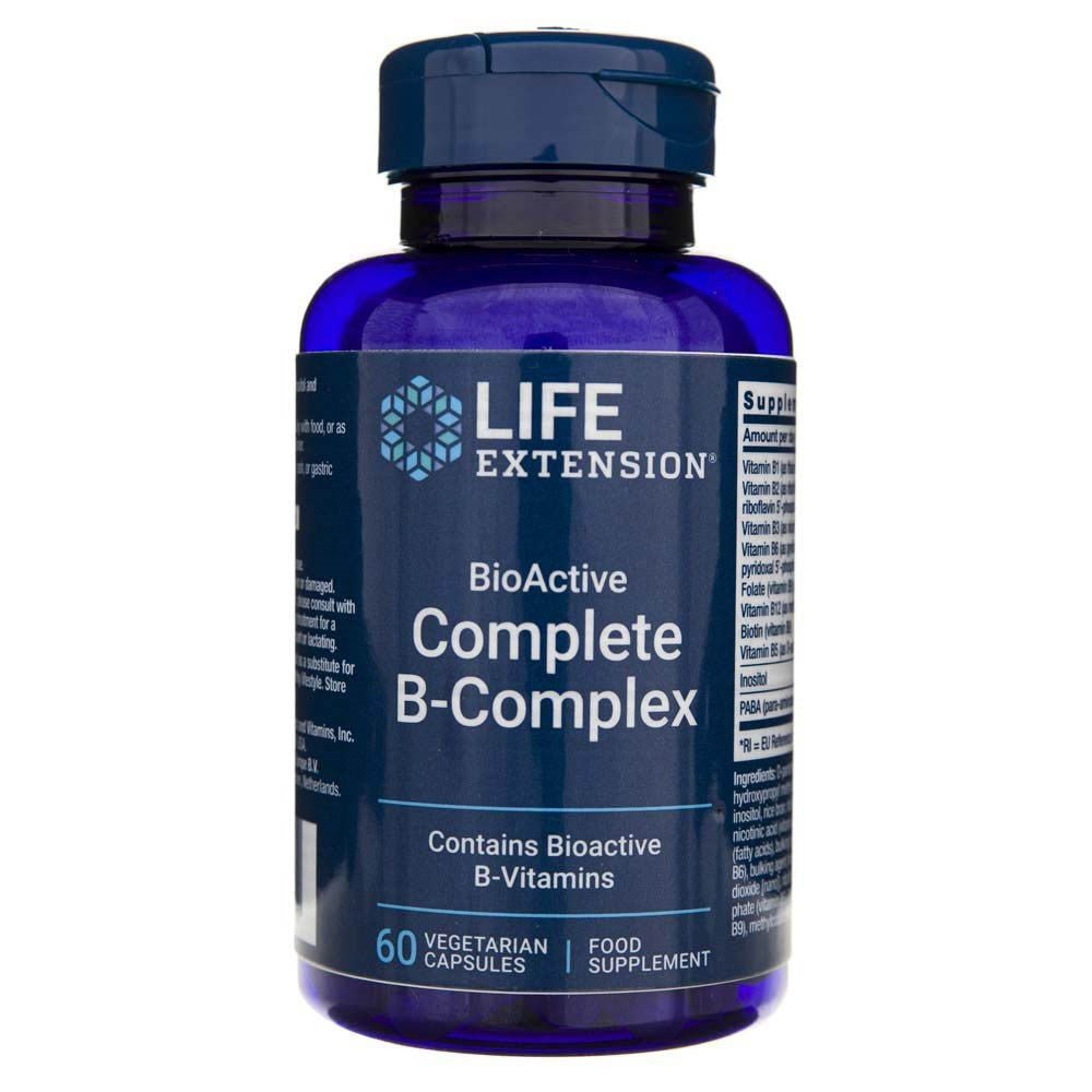 Life Extension Bioactive Complete B - Complex 60 caps Kompleks witamin z grupy B - Sklep Witaminki.pl