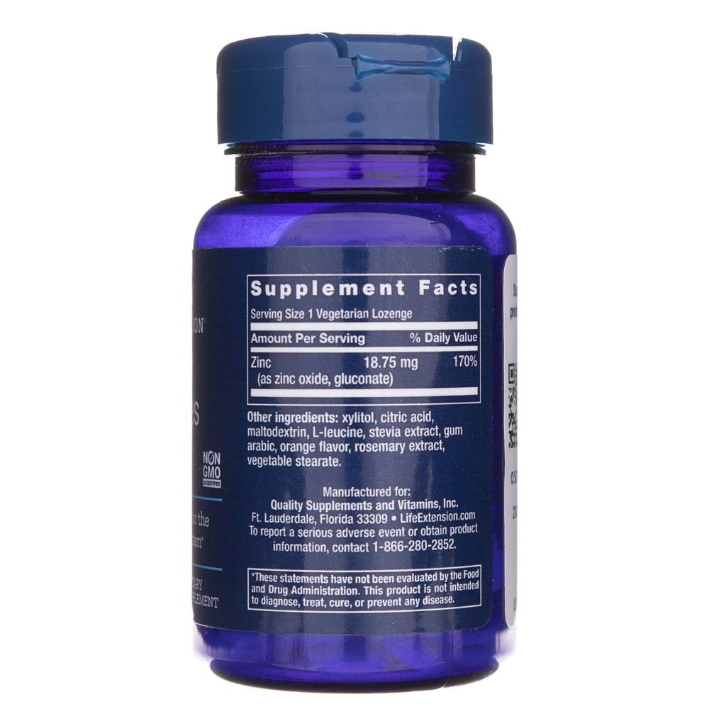 Life Extension Cynk do ssania 60 lozenges Cynk - Sklep Witaminki.pl