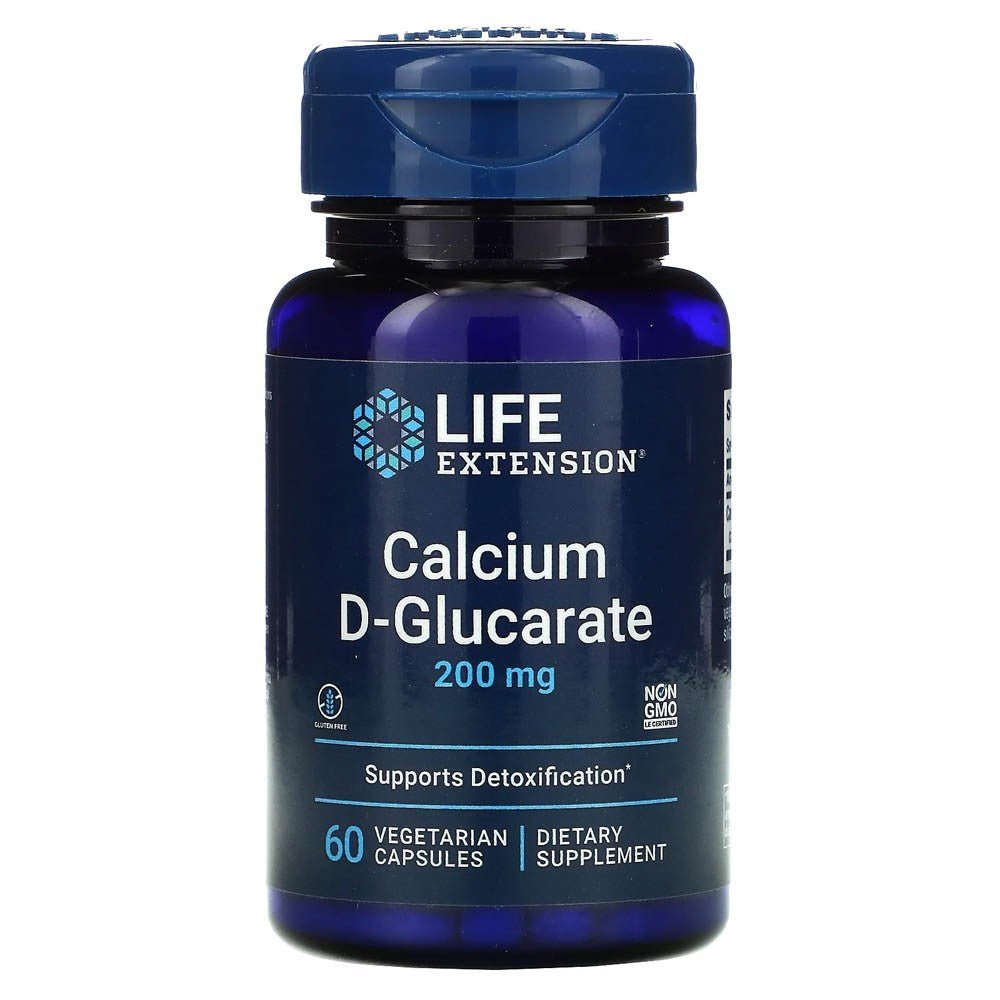 Life Extension D - glukaran wapnia 200 mg 60 caps Wapń - Sklep Witaminki.pl