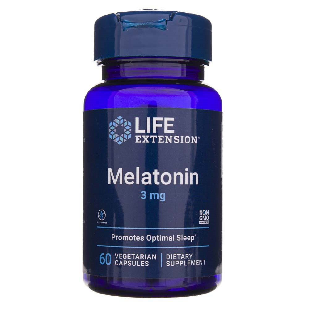Life Extension Melatonina 3 mg 60 caps Melatonina - Sklep Witaminki.pl