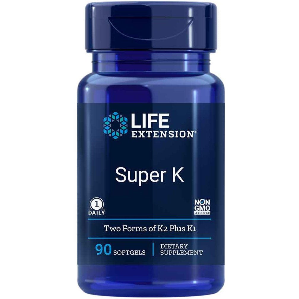 Life Extension Super K Advanced K2 Compex 90 caps Witamina K2 - Sklep Witaminki.pl