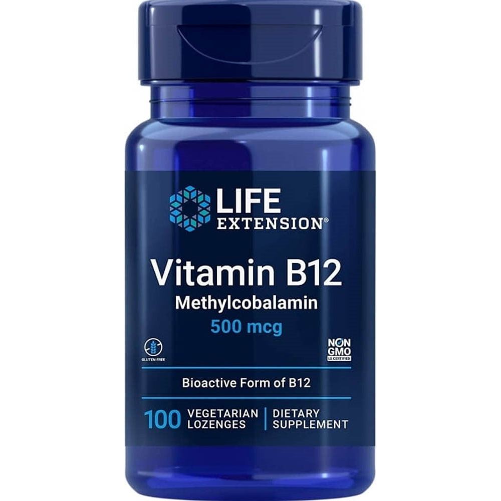 Life Extension Witamina B12 500 mcg 60 caps Witamina B12 - Kobalamina - Sklep Witaminki.pl