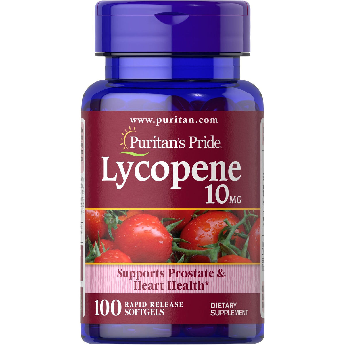 Puritan's Pride Lycopene 10 mg 100 softgels Likopen - Sklep Witaminki.pl