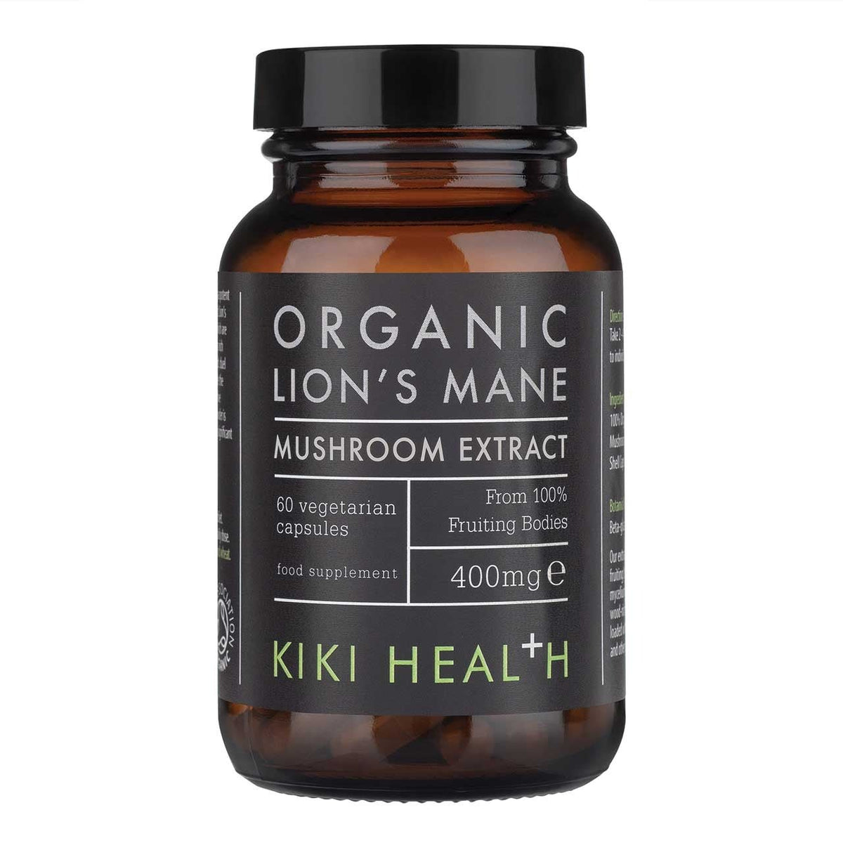 Kiki Health Lion's Mane Mushroom Extract 60 caps Lion's Mane - Sklep Witaminki.pl