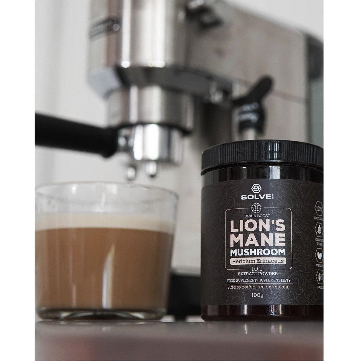 Lion's Mane Solve Labs Lion's Mane Powder 100g - Sklep Witaminki.pl