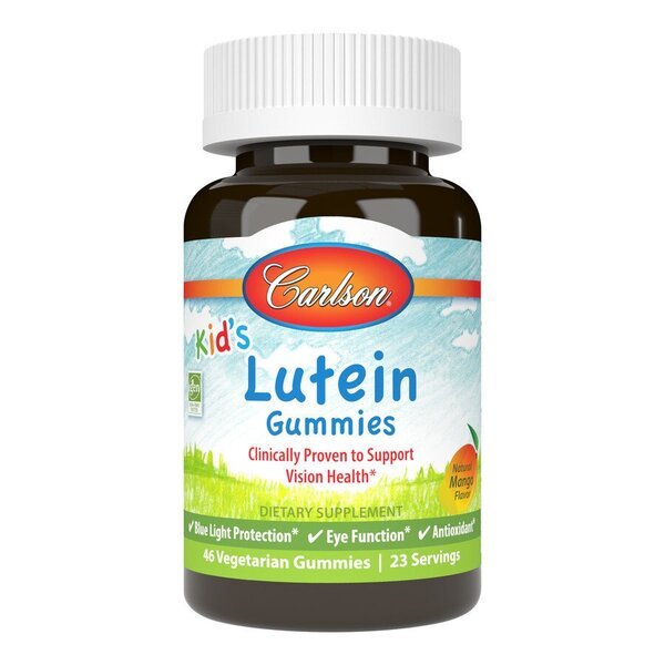 Carlson Labs Kid's Lutein Gummies Mango 46 gummies Luteina dla Dzieci - Sklep Witaminki.pl