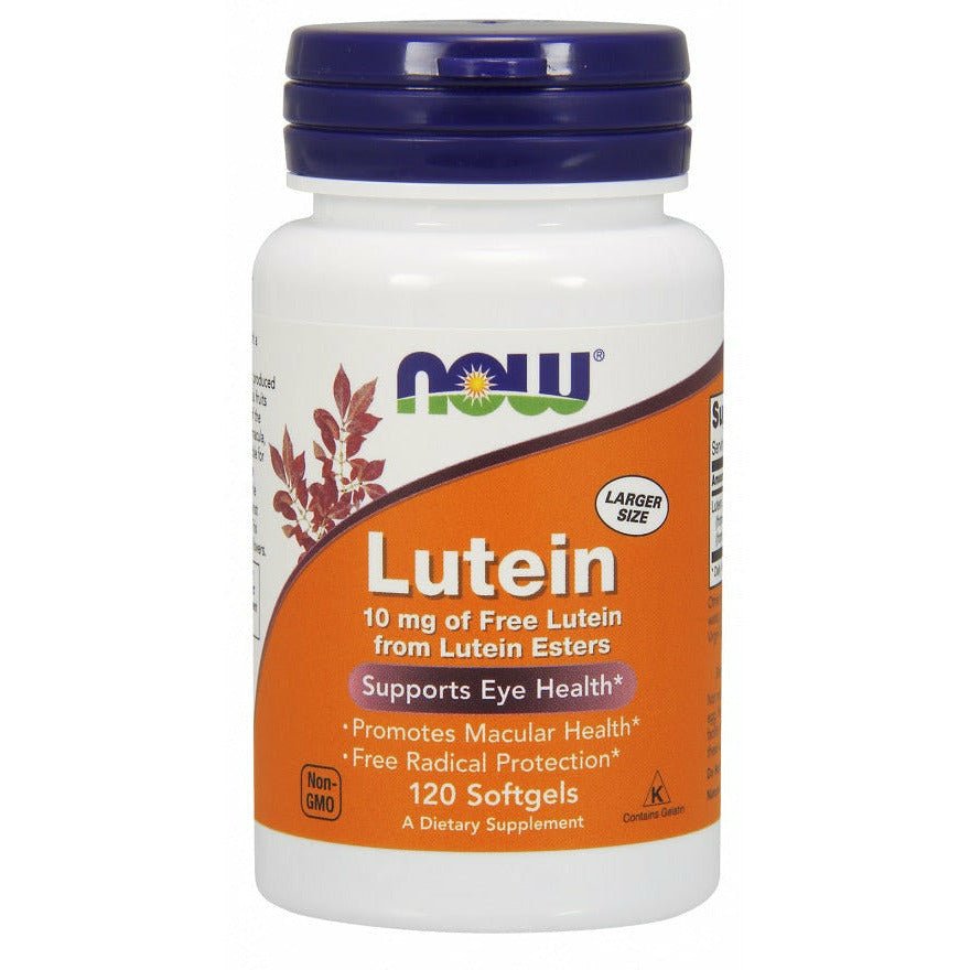 Luteina NOW Foods Lutein 10 mg 120 softgels - Sklep Witaminki.pl