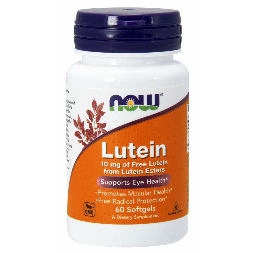 Luteina NOW Foods Lutein 10 mg 60 softgels - Sklep Witaminki.pl