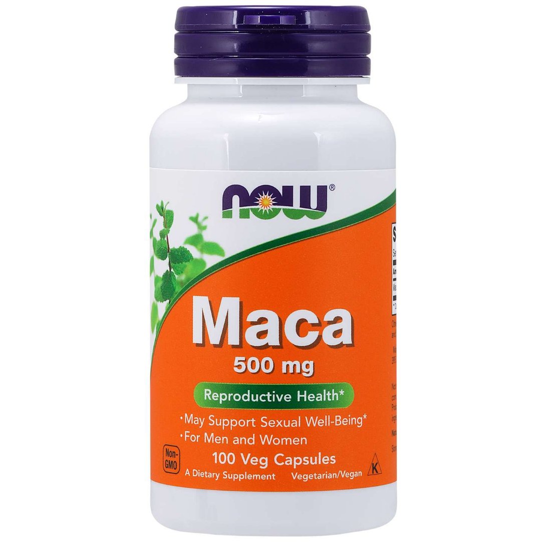 Maca NOW Foods Maca 500 mg 100 vcaps - Sklep Witaminki.pl