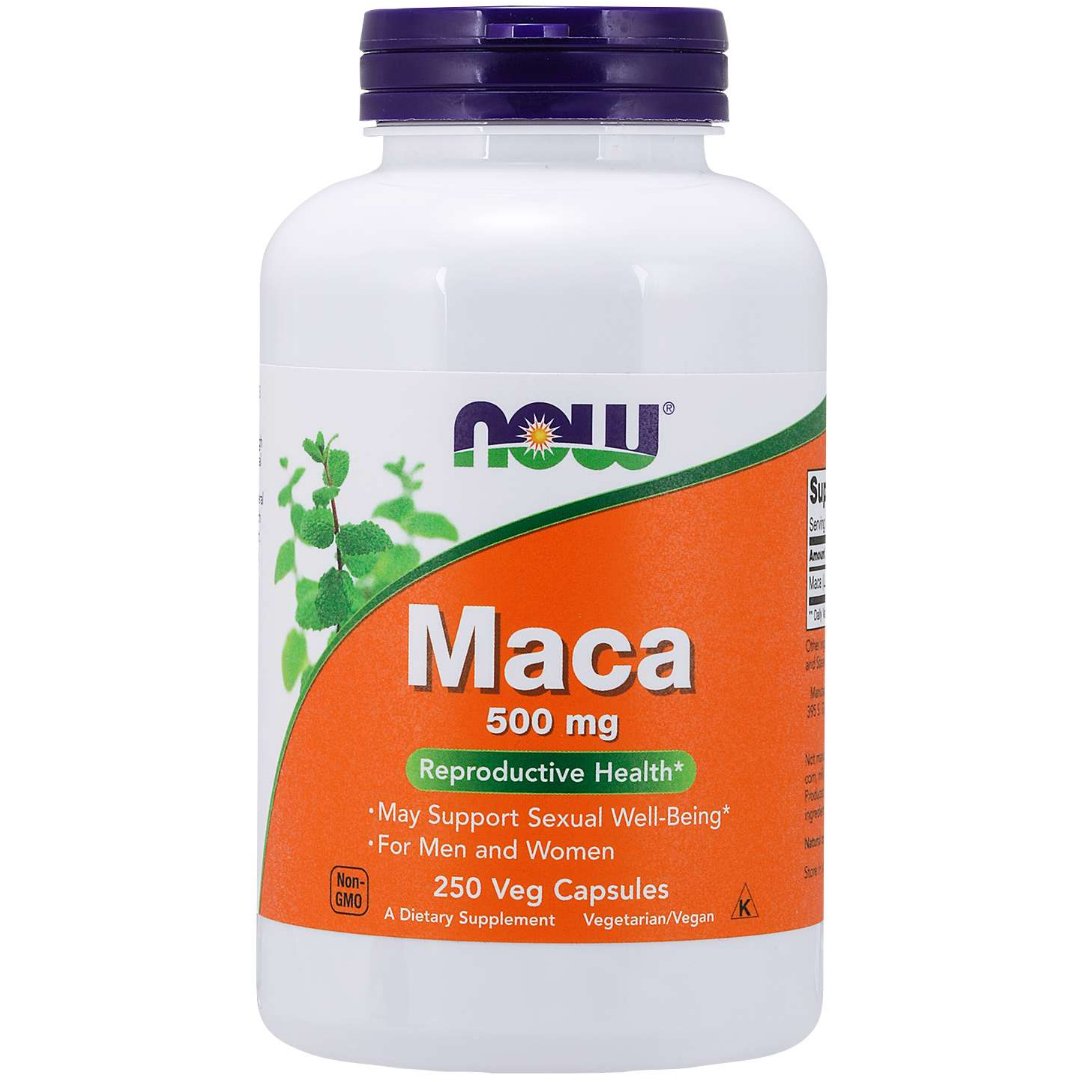 Maca NOW Foods Maca 500 mg 250 vcaps - Sklep Witaminki.pl