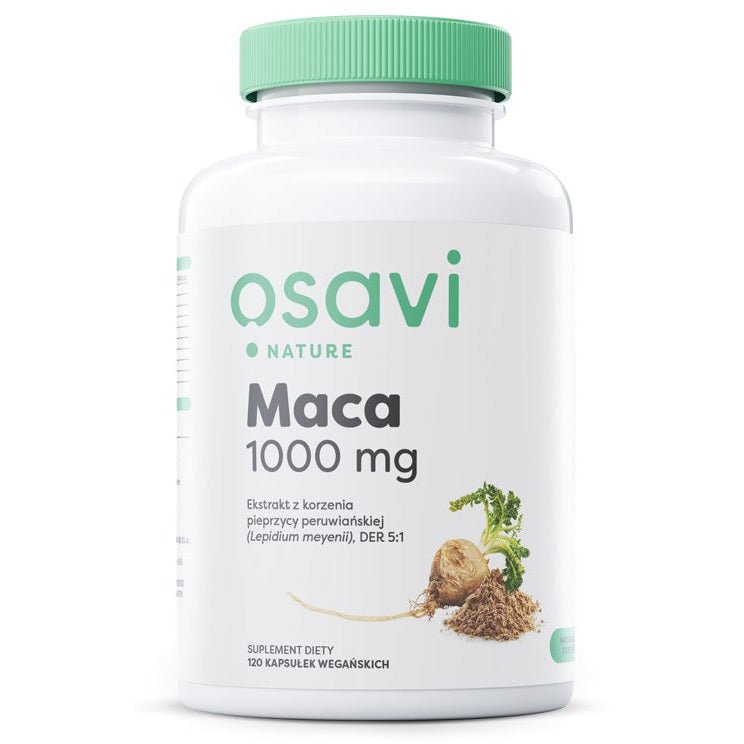 Maca Osavi Maca Nature 1000mg 120 vegan caps - Sklep Witaminki.pl