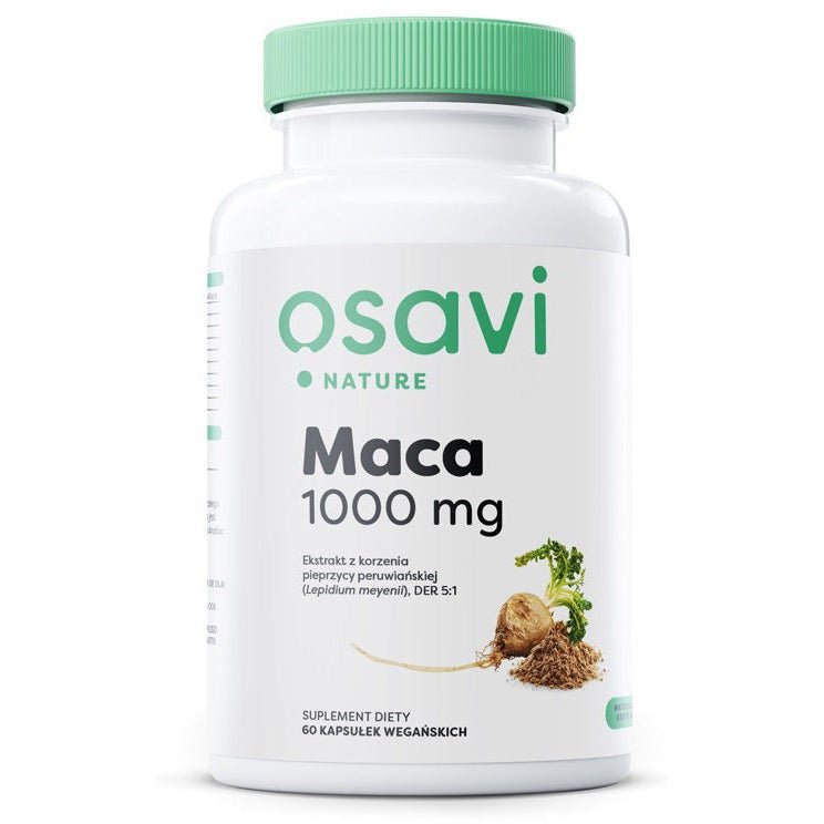 Maca Osavi Maca Nature 1000mg 60 vegan caps - Sklep Witaminki.pl