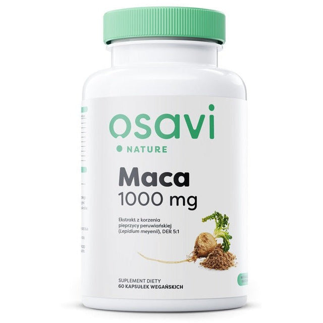Maca Osavi Maca Nature 1000mg 60 vegan caps - Sklep Witaminki.pl