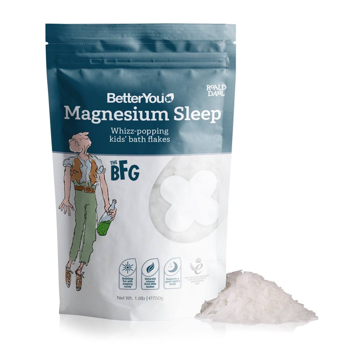BetterYou Magnesium Sleep Kids' Bath Flakes 750 g Magnez - Sklep Witaminki.pl