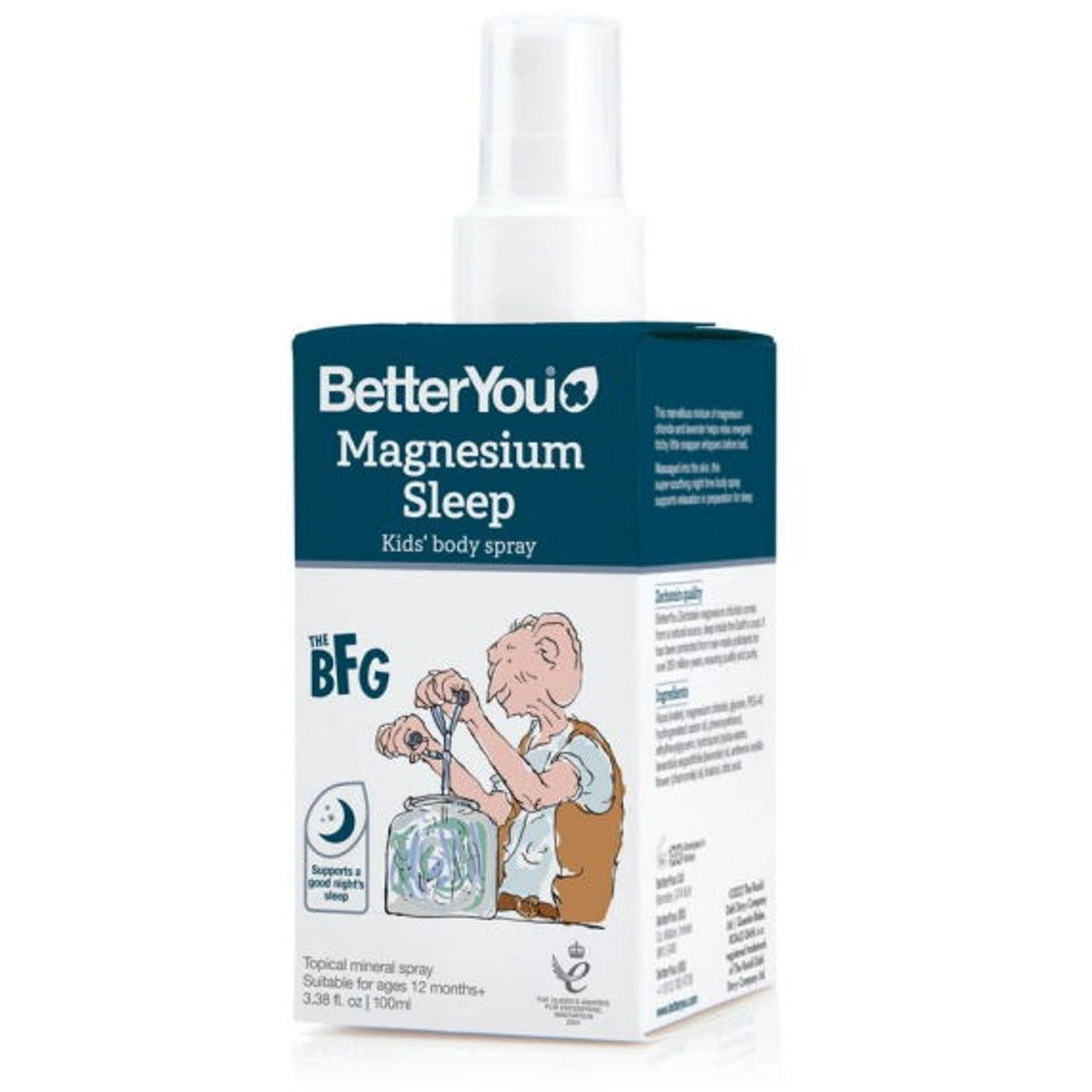 BetterYou Magnesium Sleep Kids' Body Spray 100 ml Magnez - Sklep Witaminki.pl