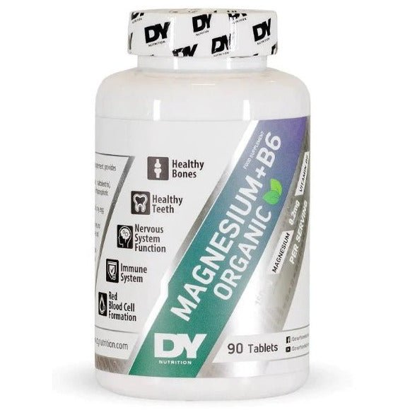 DY Nutrition (Dorian Yates) Magnesium + B6 Organic 90 tabs Magnez - Sklep Witaminki.pl