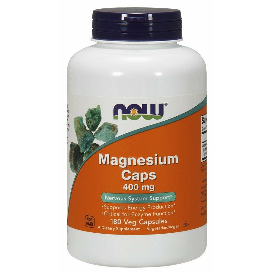 Magnez NOW Foods Magnesium 400 mg 180 vcaps - Sklep Witaminki.pl