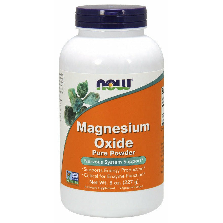 NOW Foods Magnesium Oxide Pure Powder 227 g Magnez - Sklep Witaminki.pl
