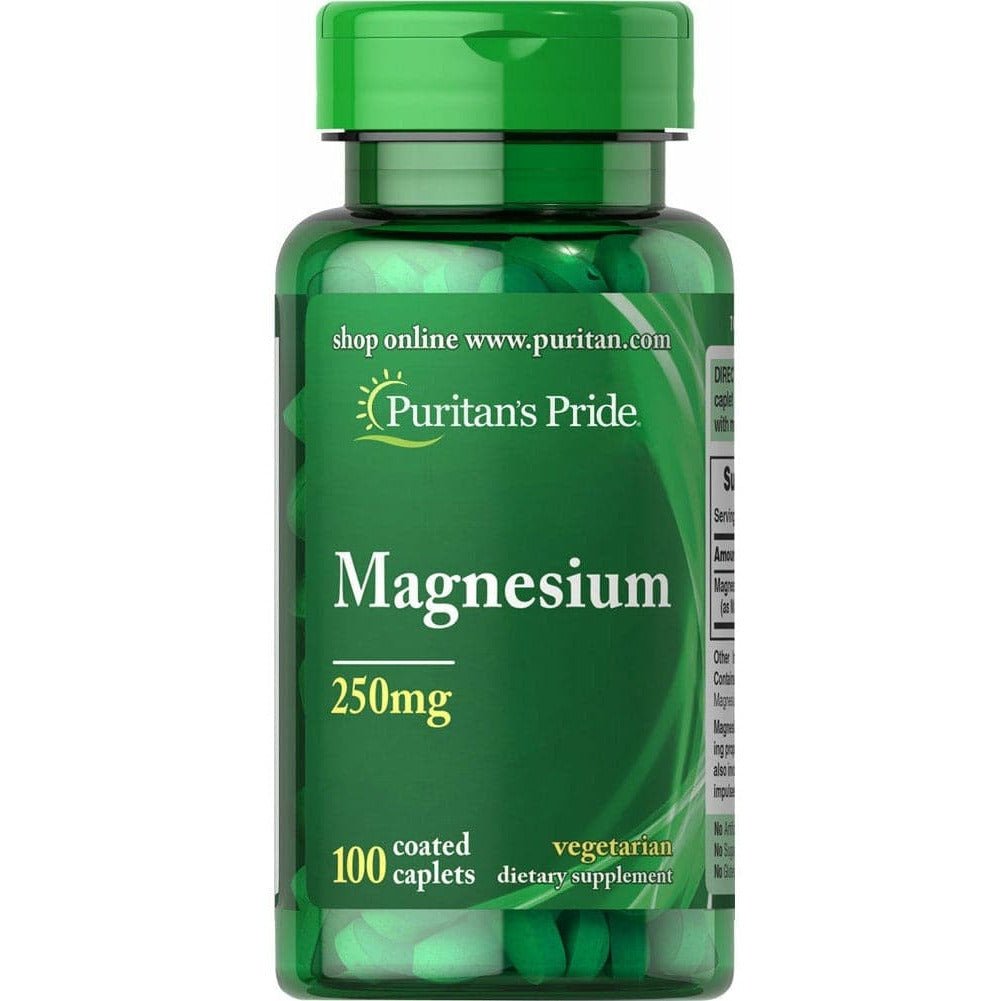 Puritan's Pride Magnesium 250 mg 100 tabs Magnez - Sklep Witaminki.pl