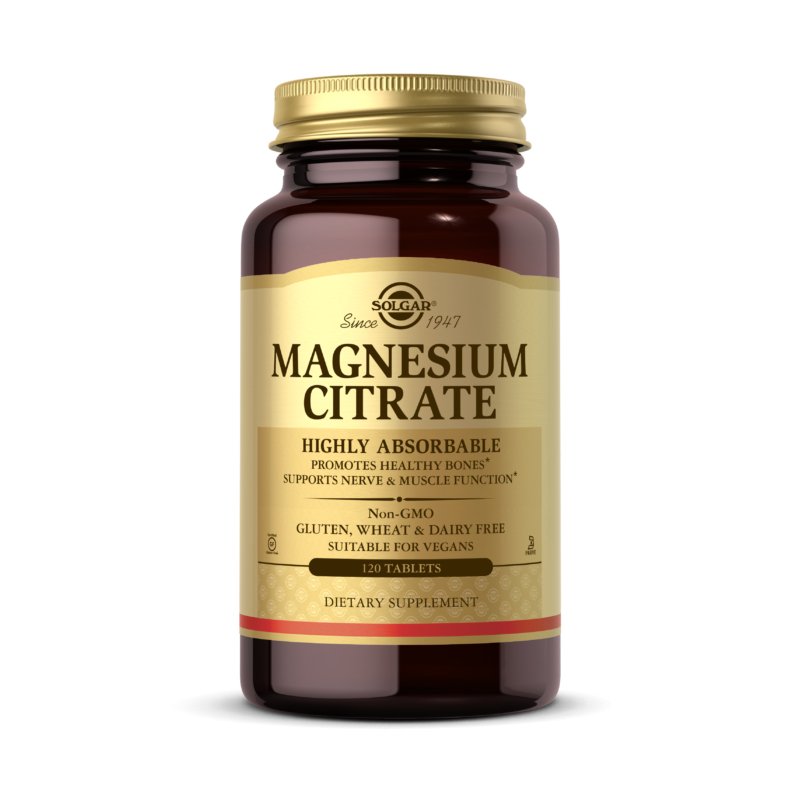 Solgar Magnesium Citrate 210 mg 120 tabs Magnez - Sklep Witaminki.pl