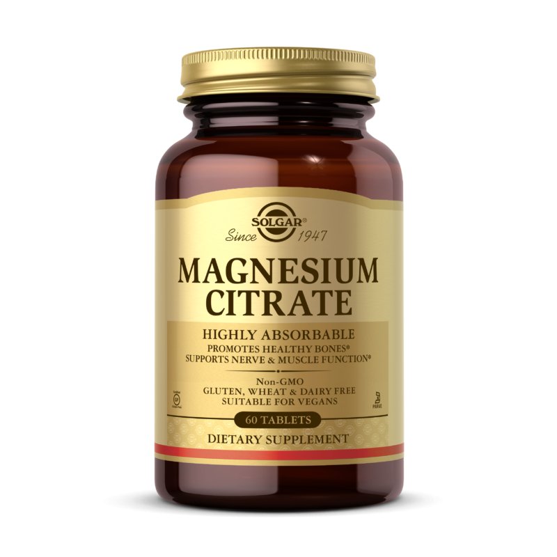 Solgar Magnesium Citrate 210 mg 60 tabs Magnez - Sklep Witaminki.pl