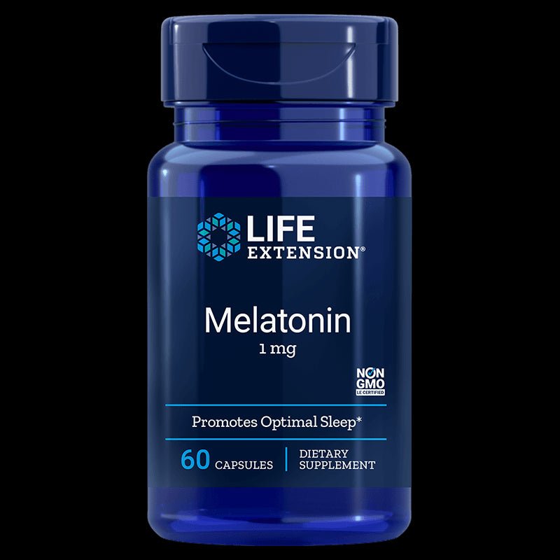 Life Extension Melatonin 1 mg 60 caps Melatonina - Sklep Witaminki.pl