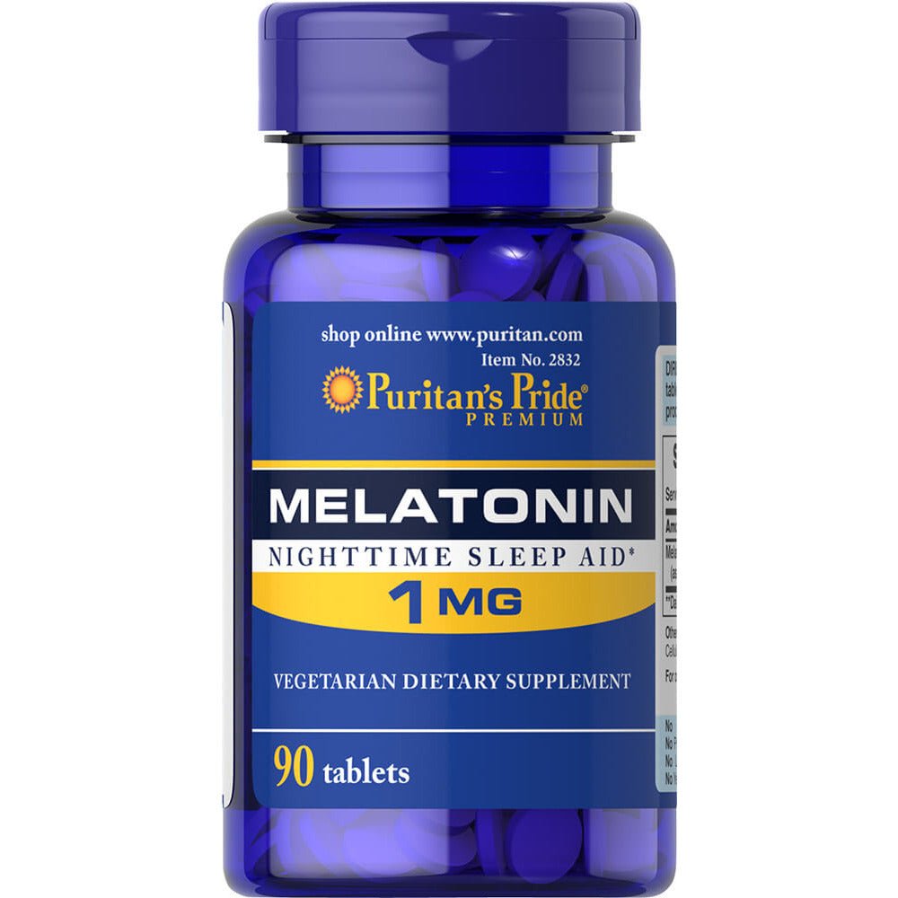 Puritan's Pride Melatonin 1 mg 90 tabs Melatonina - Sklep Witaminki.pl