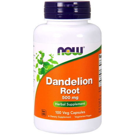 Mniszek Lekarski NOW Foods Dandelion Root 500 mg 100 vcaps - Sklep Witaminki.pl