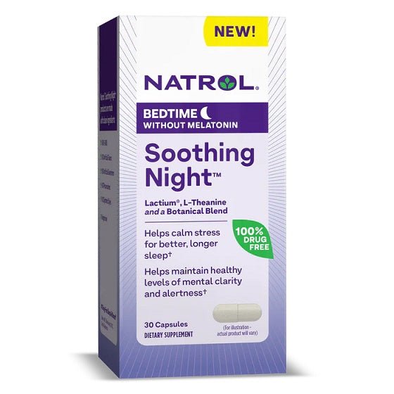 Natrol Soothing Night 30 caps Kompleks na sen - Sklep Witaminki.pl
