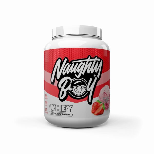 Naughty Boy Advanced Whey 2010 g Strawberry Milkshake Odżywka Białkowa - Sklep Witaminki.pl