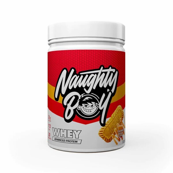 Naughty Boy Advanced Whey 900 g Caramel Biscuit Odżywka Białkowa - Sklep Witaminki.pl