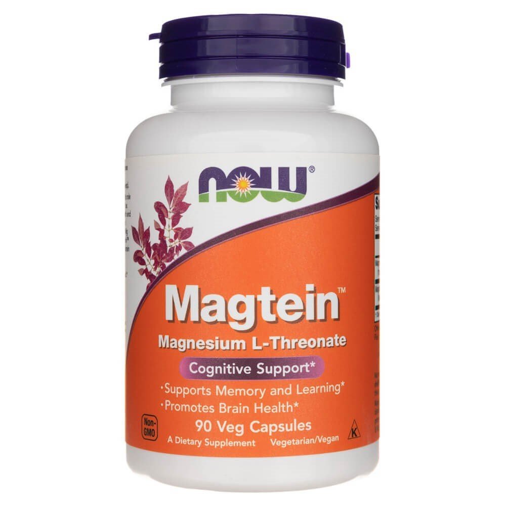 NOW Foods Magtein L - Treonian Magnezu 90 caps Magnez - Sklep Witaminki.pl