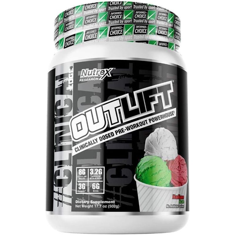 Nutrex OutLift Italian Ice 502 g Pre - Workout - Sklep Witaminki.pl