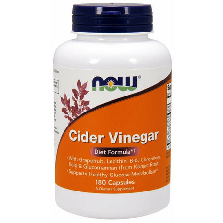 Ocet Jabłkowy NOW Foods Cider Vinegar 180 caps - Sklep Witaminki.pl