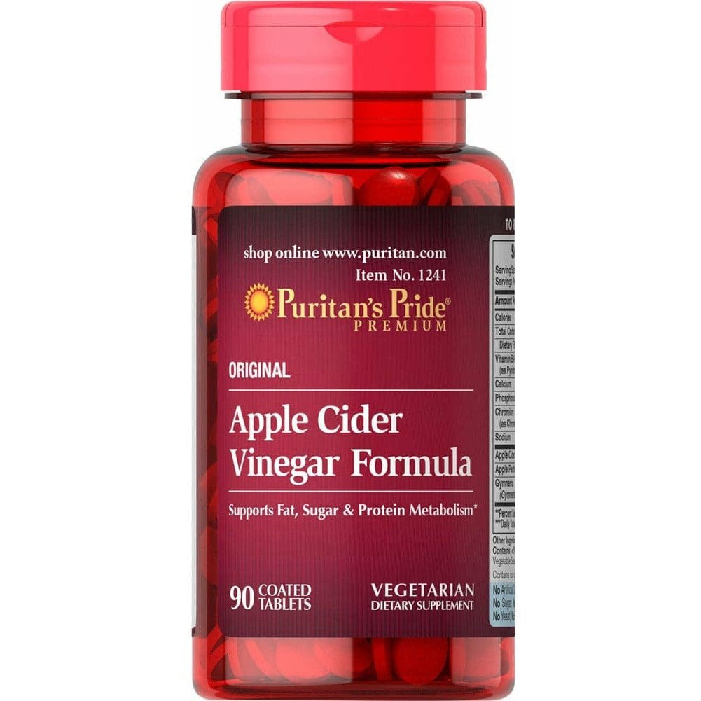 Puritan's Pride Apple Cider Vinegar Formula 90 tabs Ocet Jabłkowy - Sklep Witaminki.pl
