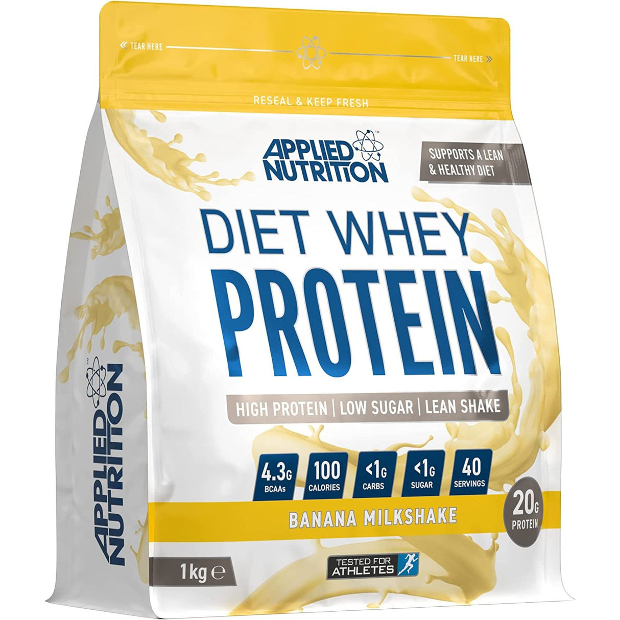 Odżywka Białkowa Applied Nutrition Diet Whey Banana Milkshake 1000 g - Sklep Witaminki.pl