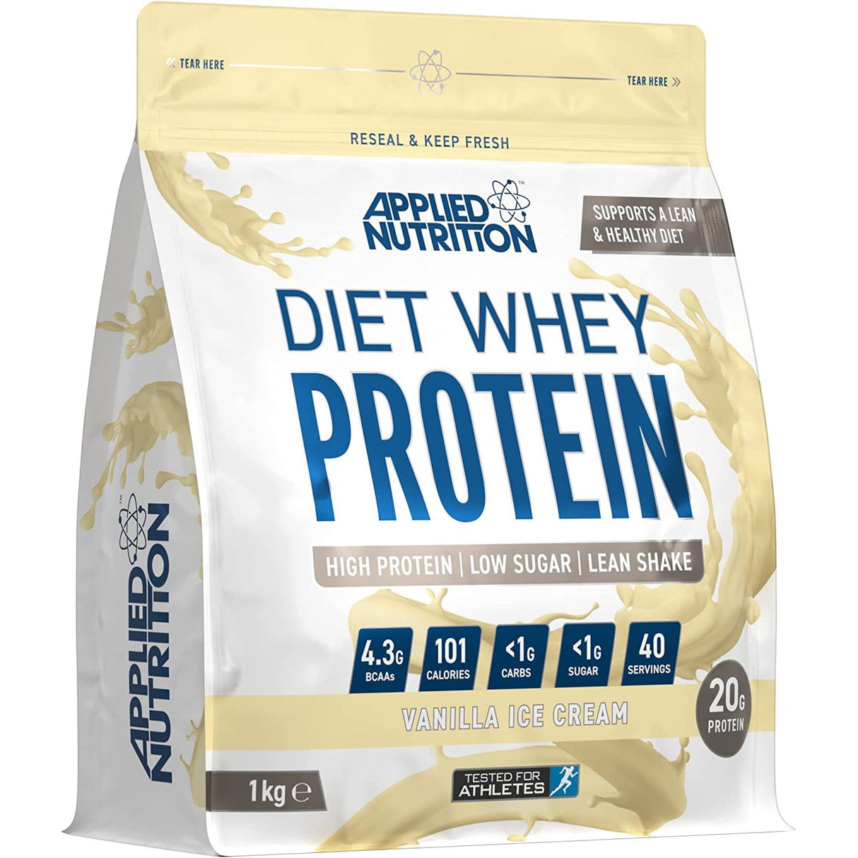 Odżywka Białkowa Applied Nutrition Diet Whey Vanilla Ice Cream 1000 g - Sklep Witaminki.pl