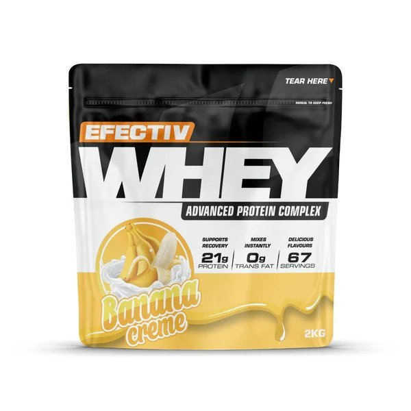 Efectiv Nutrition Whey Protein Banana Creme 2000 g Odżywka Białkowa - Sklep Witaminki.pl