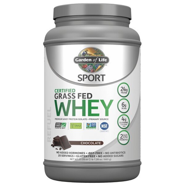 Garden of Life Sport Certified Grass Fed Whey Protein Chocolate 660 g Odżywka Białkowa - Sklep Witaminki.pl